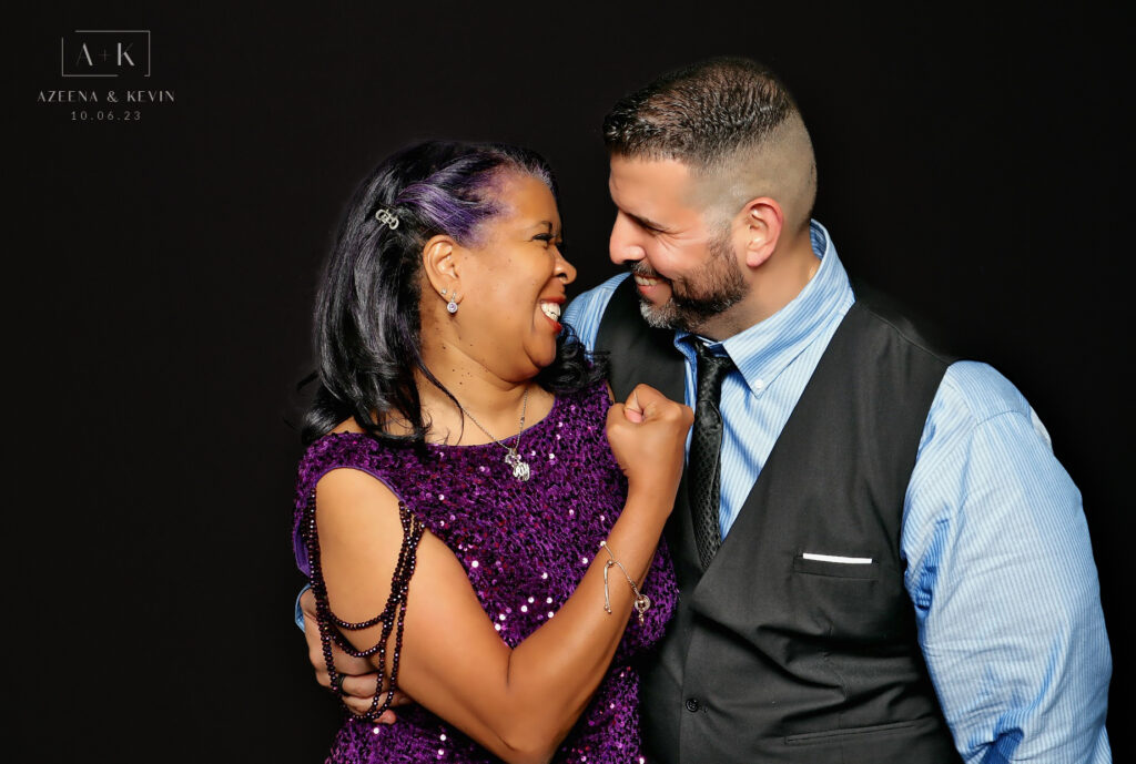 What to Expect When You Book a Glam Photo Booth: Setup, Pricing & Day-Of FAQs 2 color black glam booth One, Two, Smile! Photobooth