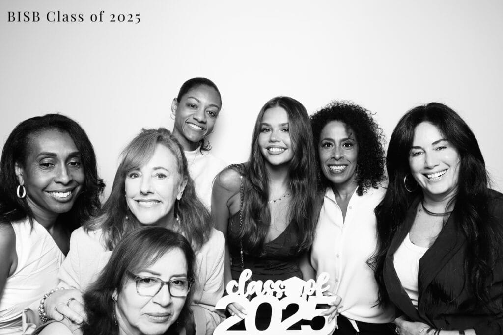 Glam Photo Booth Rental | Black & White Glam Booth 8 BISB graduation glam photo One, Two, Smile! Photobooth