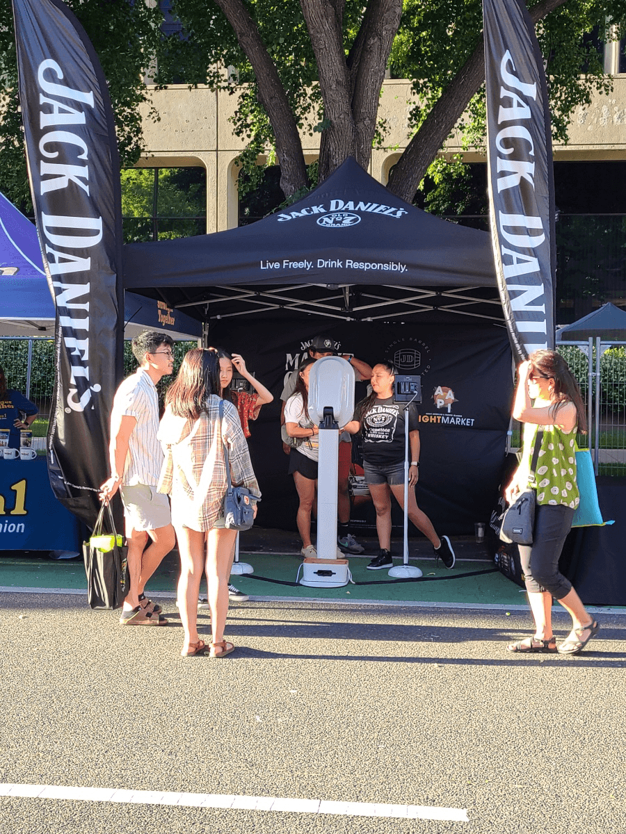 brand activation at aapi night market with jack daniels