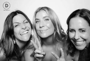 glam photo booth black and white One, Two, Smile! Photobooth
