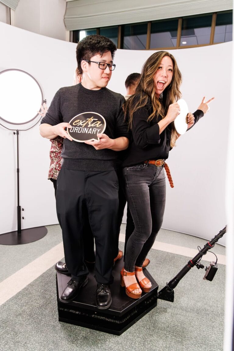 Las Vegas Photo Booth Rental 5 las vegas 360 booth guests 1 One, Two, Smile! Photobooth